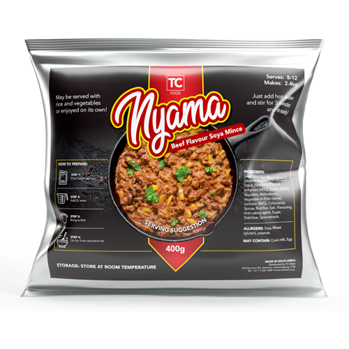 Nyama Beef flavoured soya mince 400g