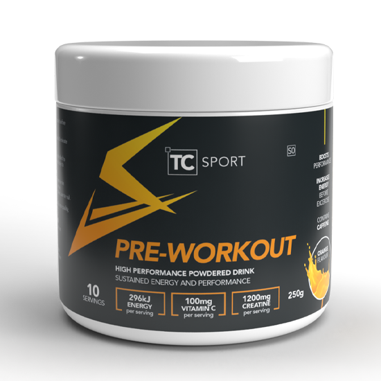 Pre-Workout Powdered Drink - Orange - 250g