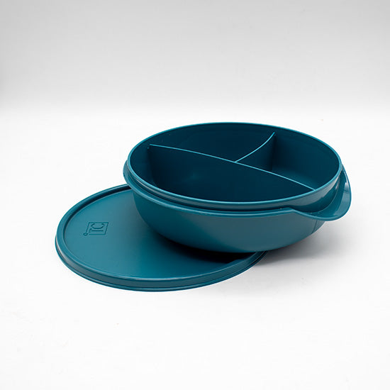 PS740 3 Division Bowl with Lid 1Lt - Teal