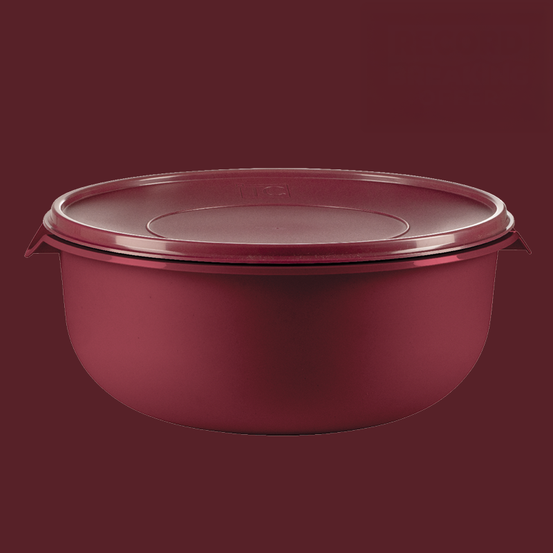 Bowl With Lid 14Lt - Cherry