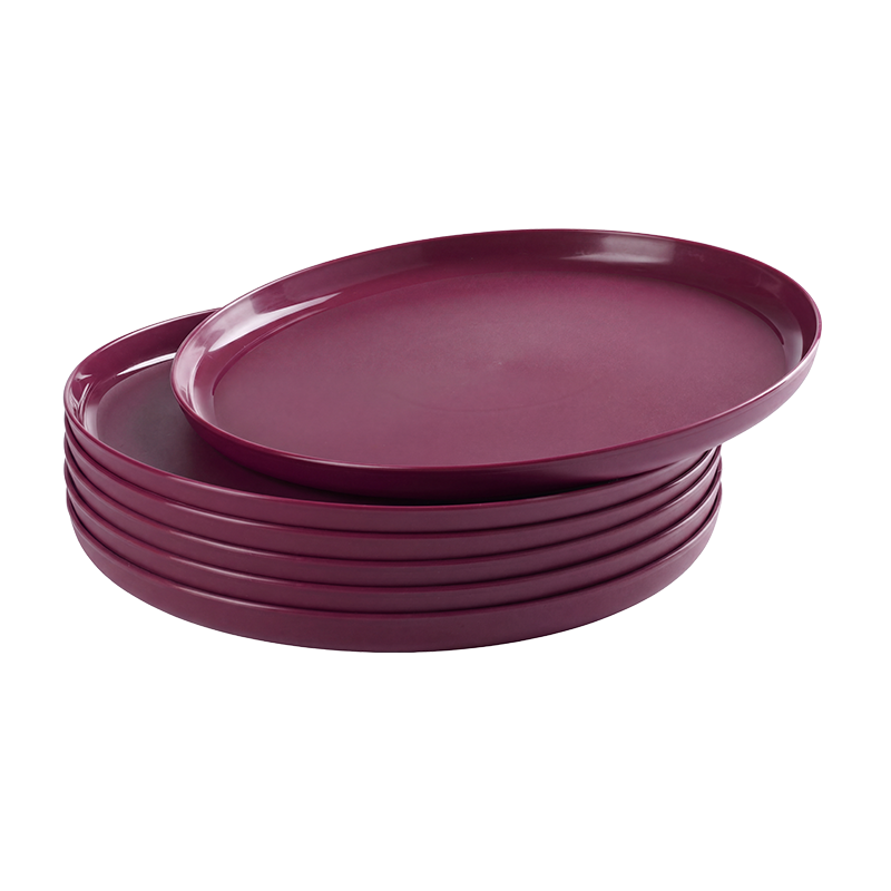 (4) Imbizo Dinner Plates 27cm -Cherry