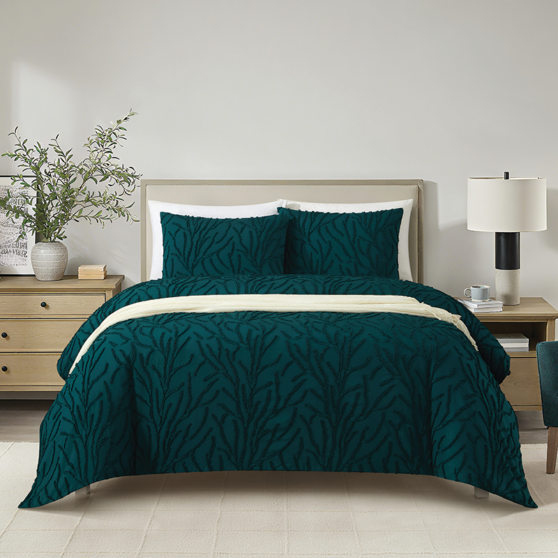 Asha Duvet Cover 3pc Set - Teal