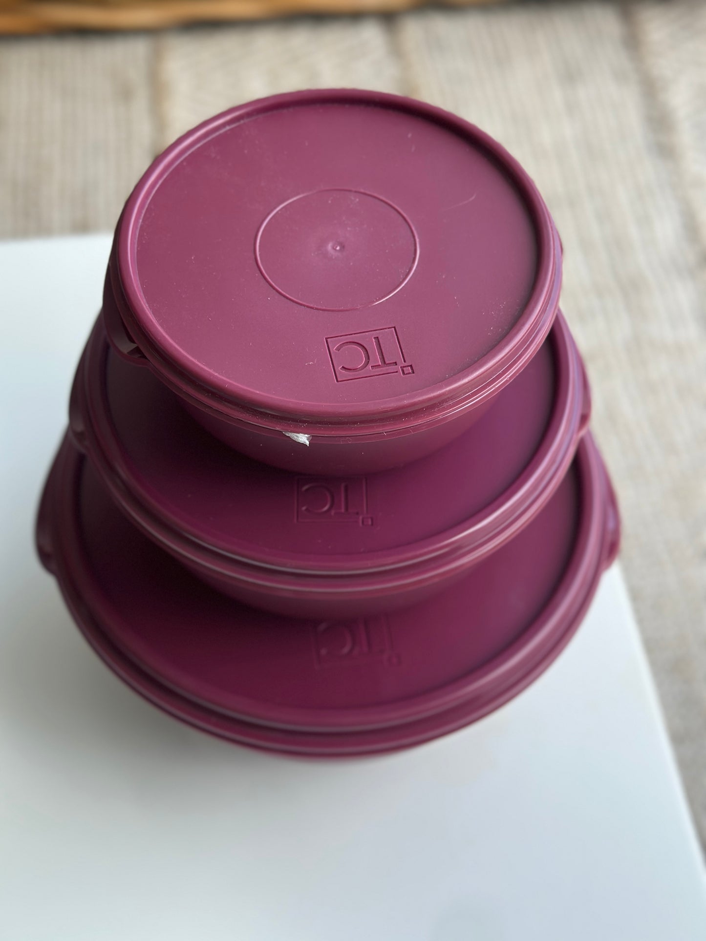 3pc Bowl Set & Lids - (1.25,2.5,5Lt)