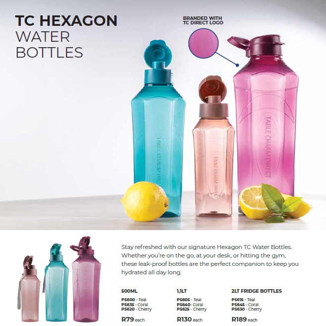 Hexagon water Bottle