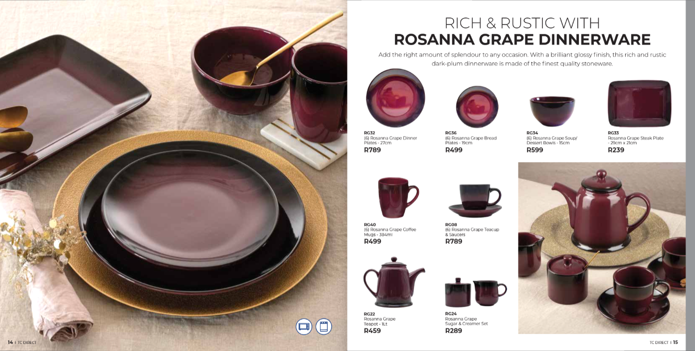 Rosanna Grape Dinnerware