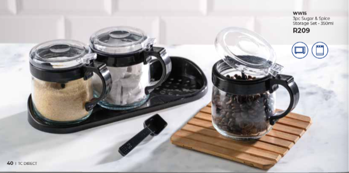 3pc Sugar & Spice Storage