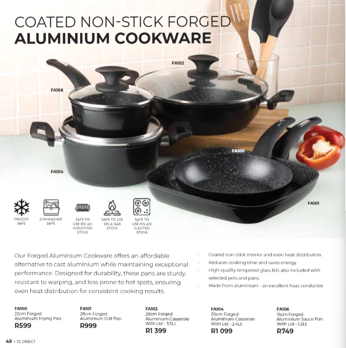 COATED NON-STICK FORGED ALUMINIUM COOKWARE