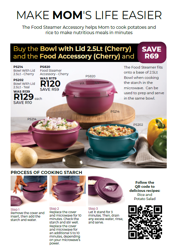 Food Steamer Accessory - Cherry
