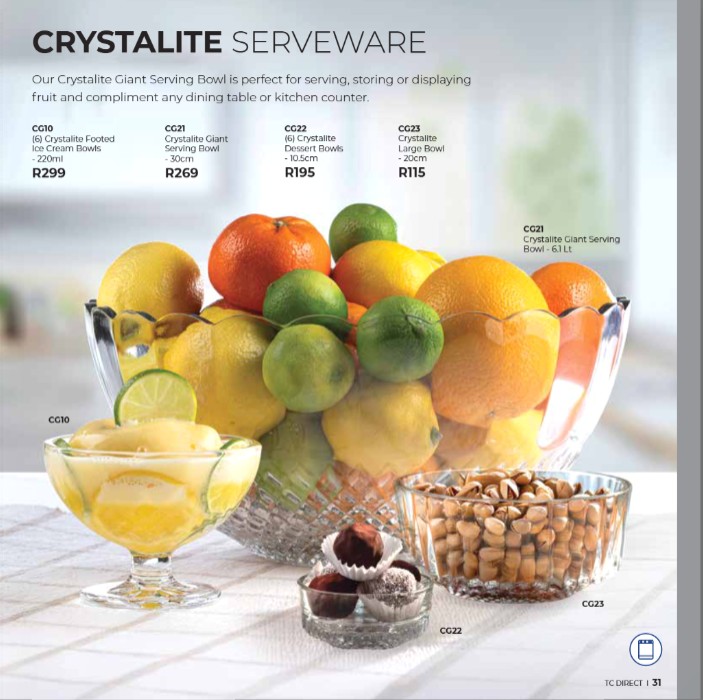 Crystalite Glassware