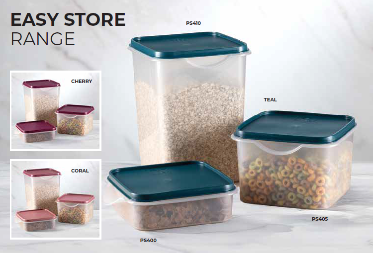 TC Easy Store Square With Lid 1.5Lt