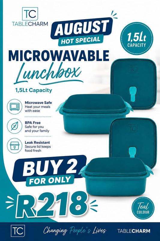 August Hot Special: Microwavable Lunchbox 1.5Lt