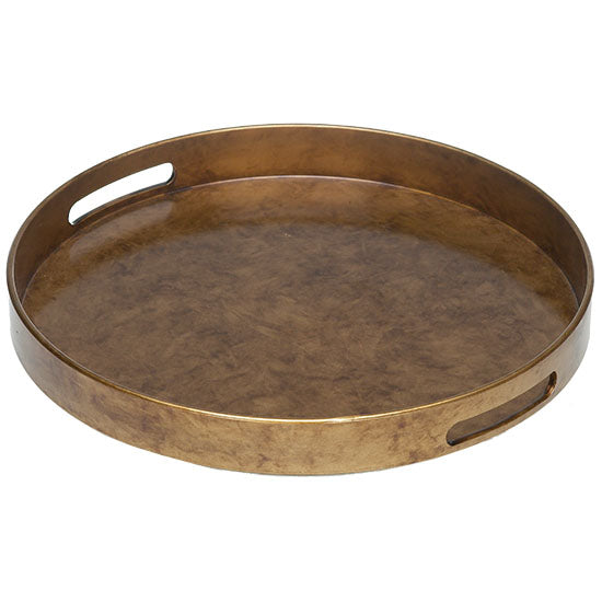 Golden Round Tray - 37.5cm