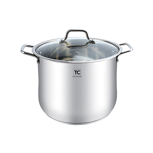 22cm Stainless Steel Stock Pot - 7lt
