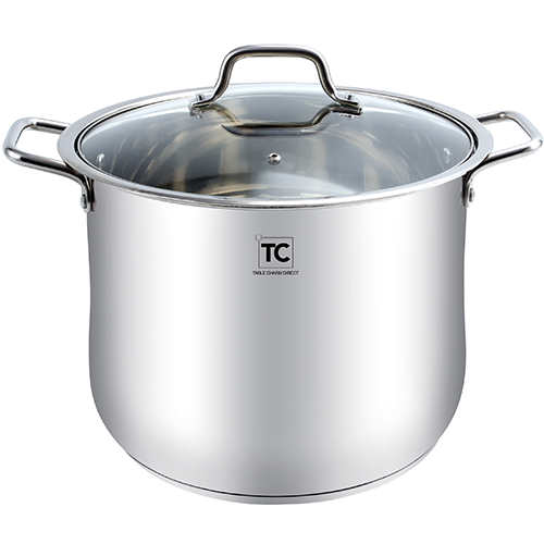 28cm Stainless Steel Stock Pot - 13lt