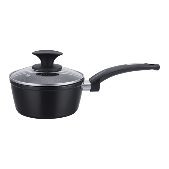 16cm Forged Aluminium Sauce Pan With Lid 1.2Lt