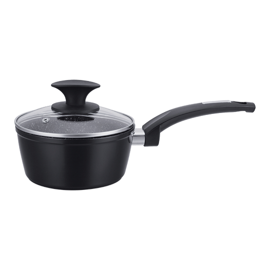 16cm Forged Aluminium Sauce Pan With Lid 1.2Lt