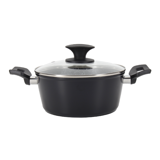 20cm Forged Aluminium Casserole With Lid 2.4Lt