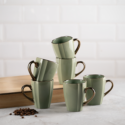 (6) Naples Coffee Mugs - 380ml
