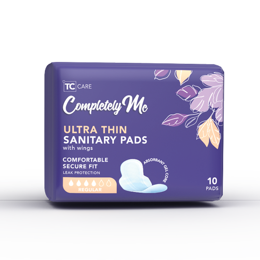(10) Completely Me Sanitary Pads with Wings - Thin