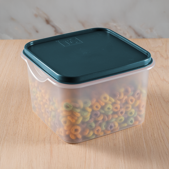 Easy Store Square With Lid 3Lt - Teal