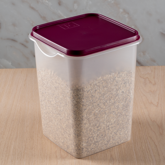 Easy Store Square With Lid 6Lt - Cherry