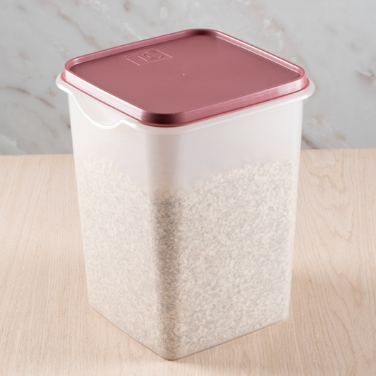 Easy Store Square With Lid 6Lt - Coral