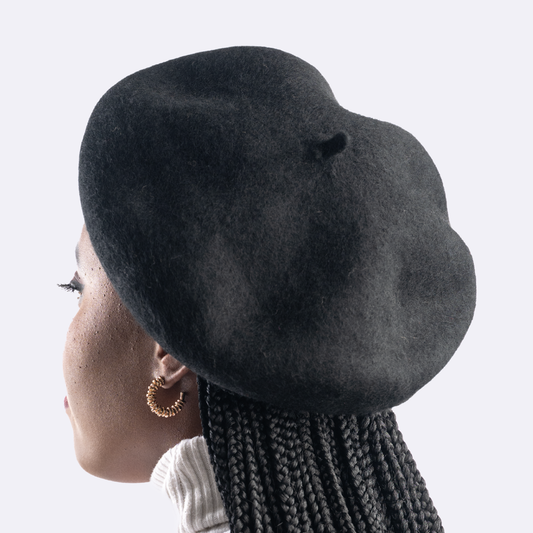 Luna Black Beret