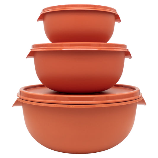 3pc Bowl Set & Lids - (1.25,2.5,5Lt)