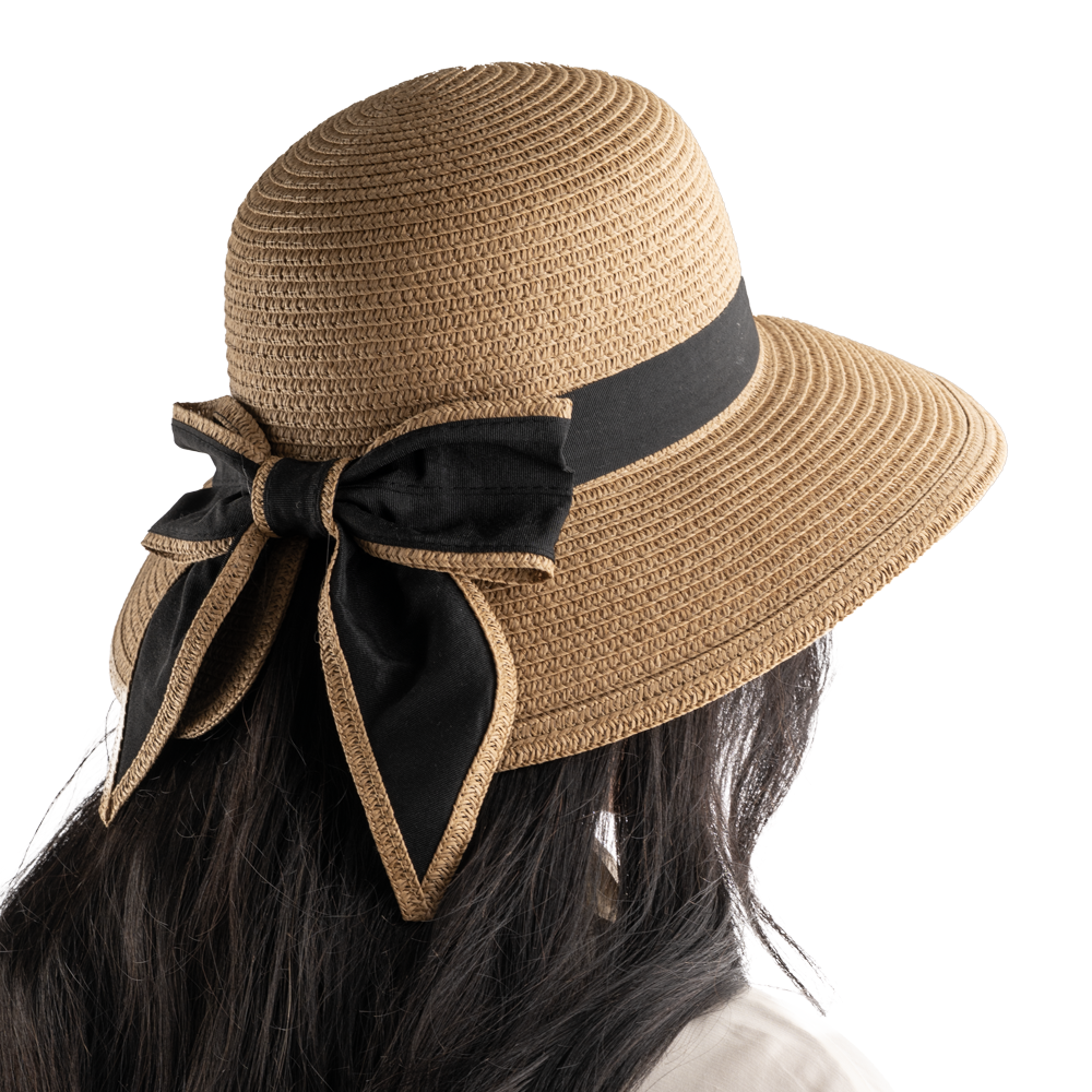 Sierra Straw hat With Bow - Beige