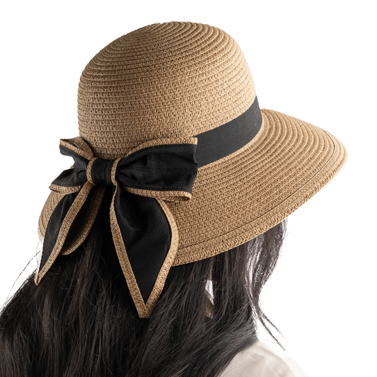 Sierra Straw hat With Bow - Beige