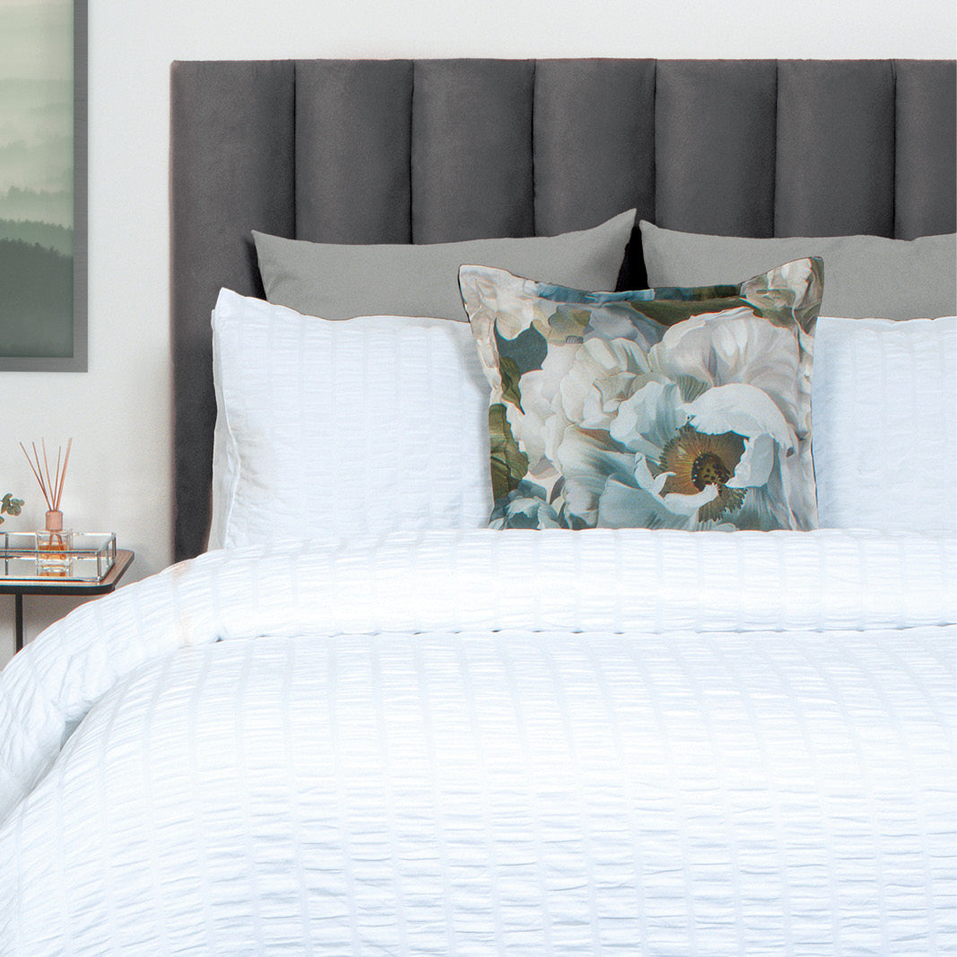 Grace White Duvet Cover