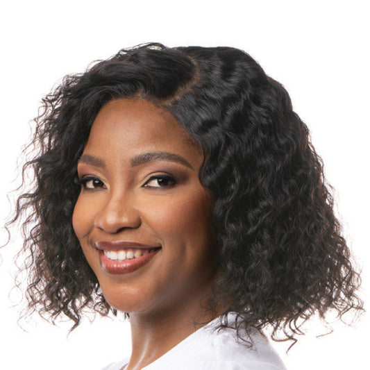 Tshidi - 10'' Deep Wave Bob 4x4 Wig