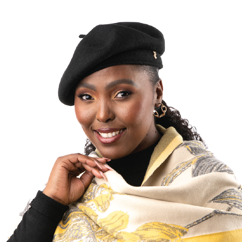 Luna Black Beret