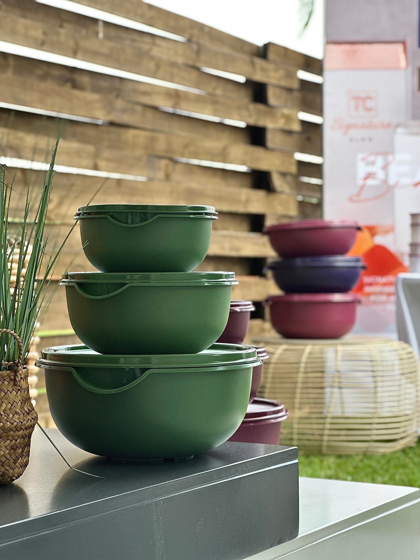 3pc Bowl Set & Lids - (1.25,2.5,5Lt)
