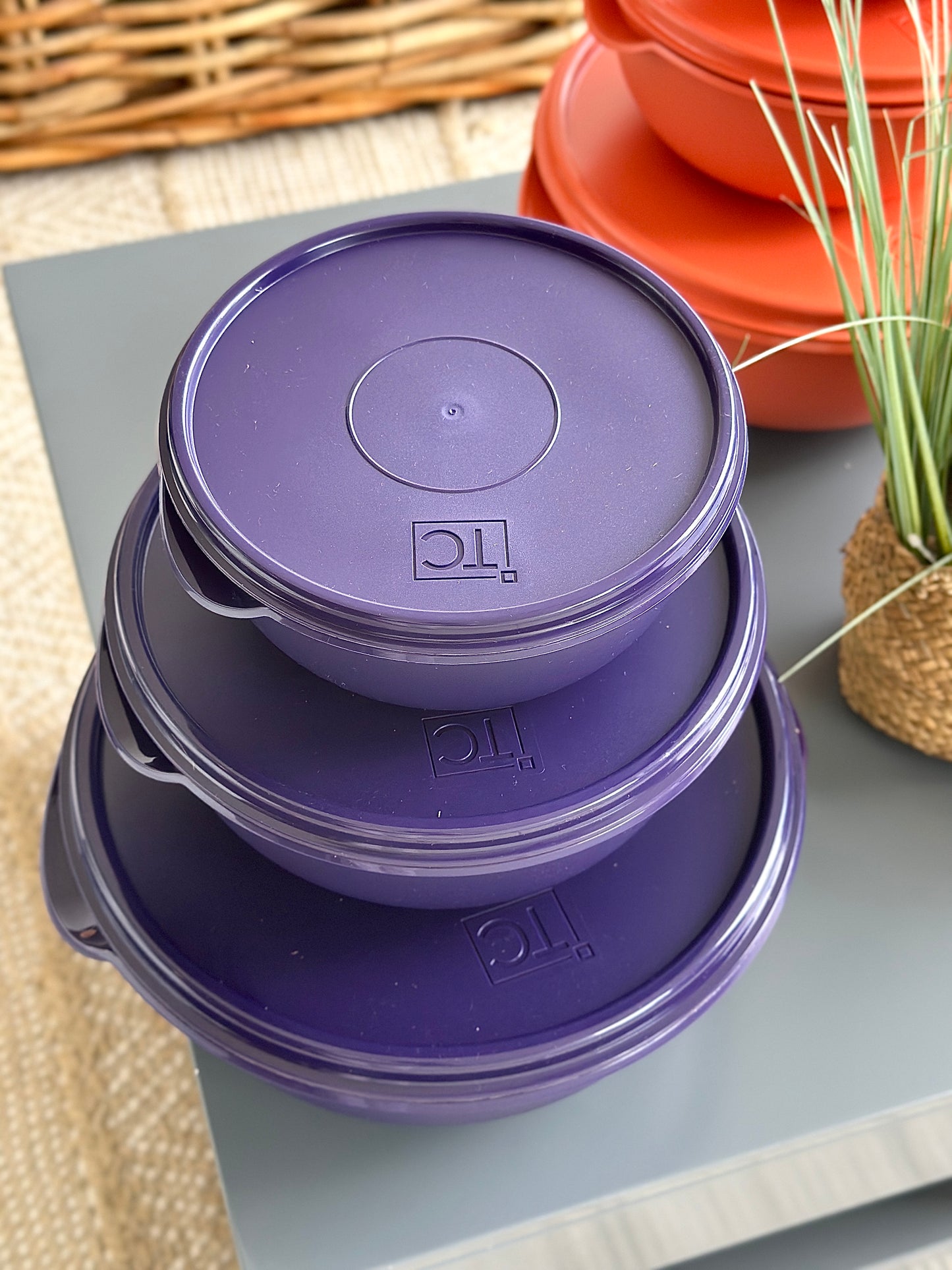 3pc Bowl Set & Lids - (1.25,2.5,5Lt)