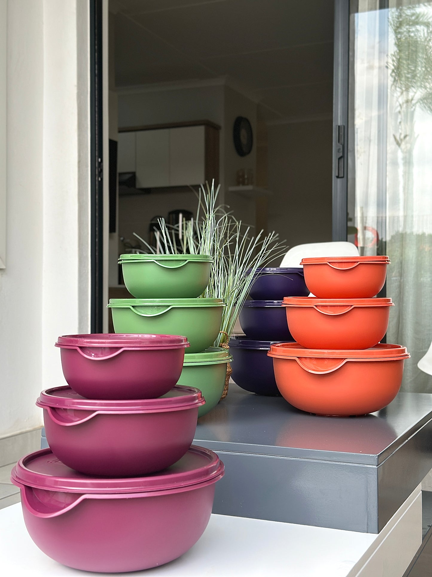 3pc Bowl Set & Lids - (1.25,2.5,5Lt)
