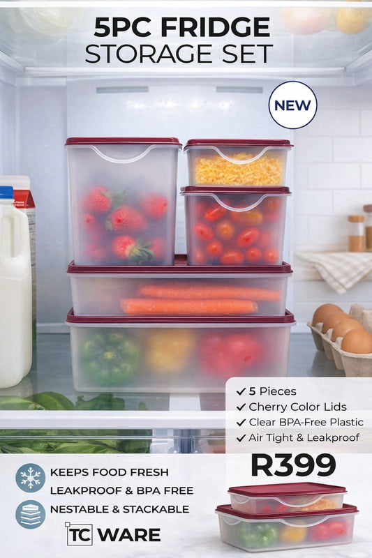 5pc Fridge Storage Set