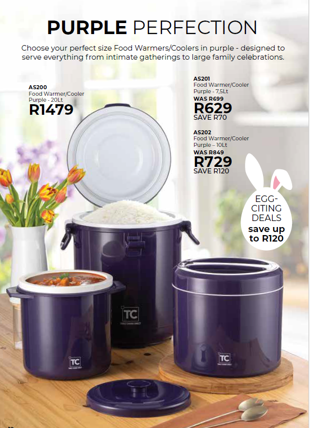 Food Warmer/Cooler Purple