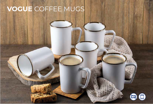(6) Vogue Mugs- 380ml