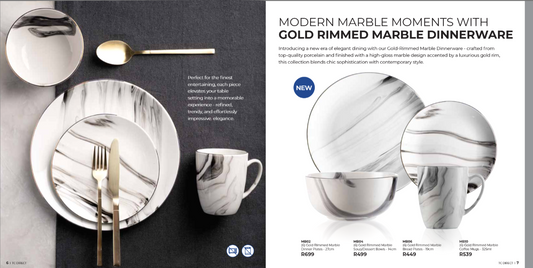 Gold Rimmed Marble