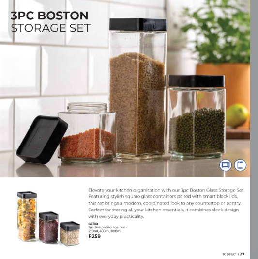 3pc Boston Storage Set