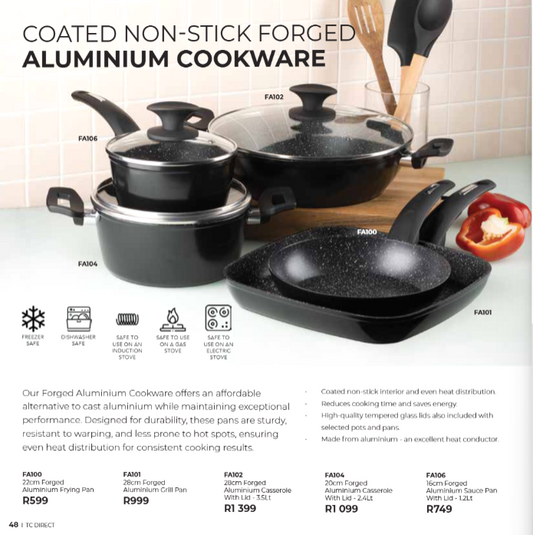 COATED NON-STICK FORGED ALUMINIUM COOKWARE