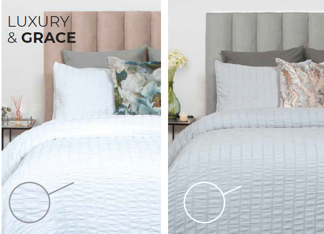 Grace White Duvet Cover