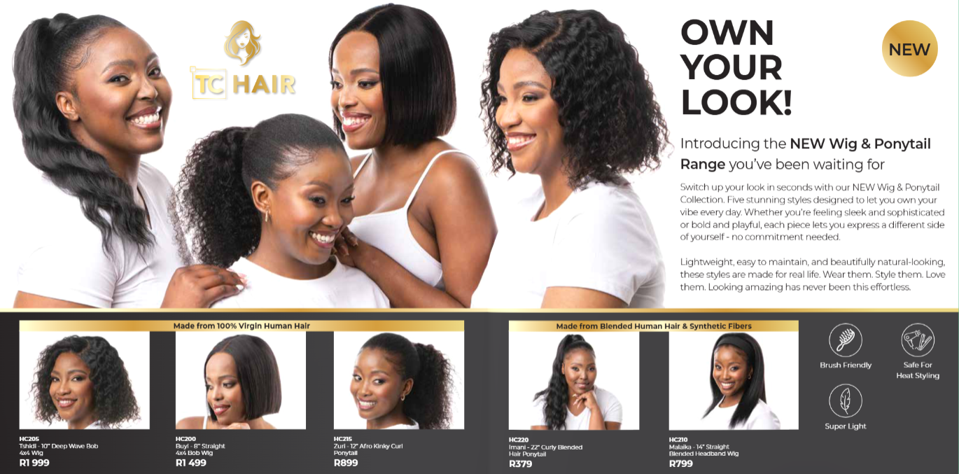 TC Wig & Ponytail Range