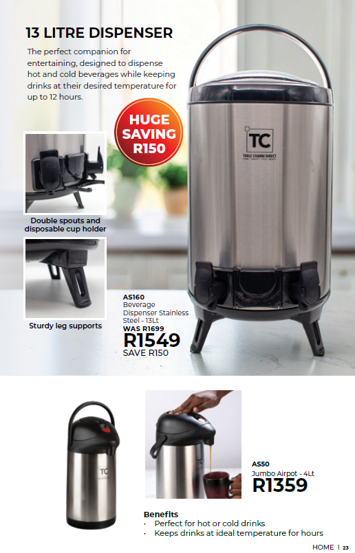 13 LITRE DISPENSER