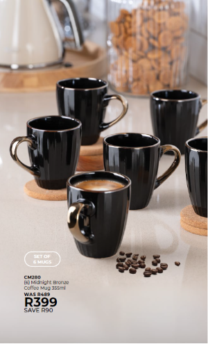 (6) Midnight Bronze Coffee Mug 355ml