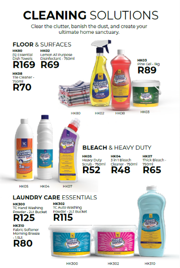 Cleaning solutions
