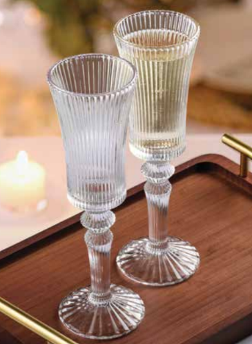 (6) Twilight Champagne Glasses - 150ml