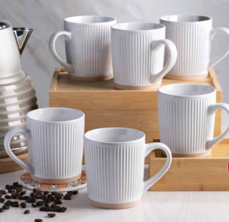 (6) Amahle Coffee Mugs - 370ml