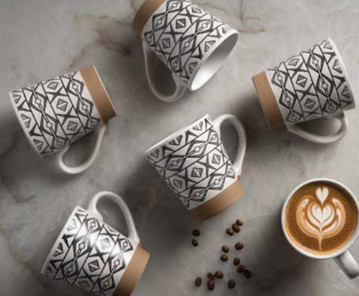 (6) Inkosi Coffee Mugs - 350ml